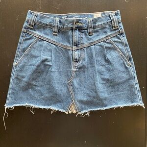 Free People Blue Denim Mini Skirt